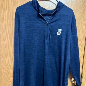 Blue Quarter-Zip Pullover
